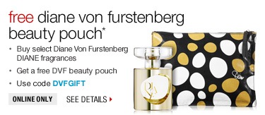 Free Diane von Furstenberg beauty pouch - Use code DVFGIFT